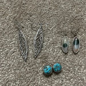 Silver earrings
